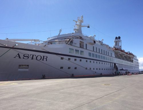 Cathaoirleach Terence Slowey Welcomes MS Astor to Killybegs